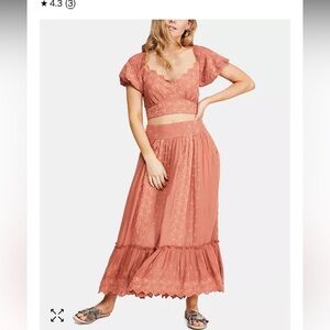 Free people Ella Skirt Set